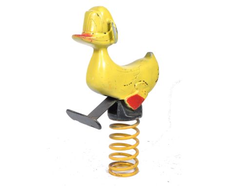 Playworld Systems - Rocking Duck - An original retro vintage 20th century Fairground / Playground ' Rocking Duckling ' figure