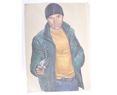 PJL Targets - Malik - Massoz printed - A set of five contemporary vintage style Belgium / Flemish police firing range shootin