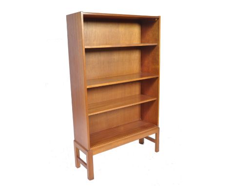 AH McIntosh - McIntosh Of Kirkcaldy - An original 1960's Scottish high end design retro vintage teak wood open bookcase. Tall