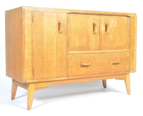 Victor B. Wilkins - G Plan / E. Gomme - Brandon - A mid 20th Century 1950's retro vintage light golden oak buffet / sideboard