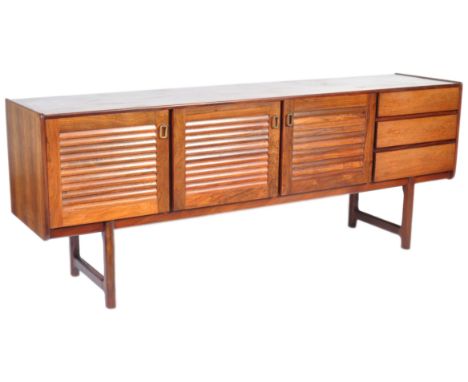 AH. Mcintosh of Kirkcaldy&nbsp; - A rare and unusual 1960's retro vintage teak wood sideboard credenza having a central twin 