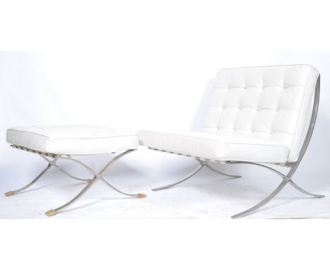 After Ludwig Mies Van der Rohe &amp; Lilly Reich - Barcelona Chair - A contemporary low easy / lounge chair / armchair and ma