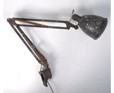 George Carwardine - Herbert Terry &amp; Sons - The " Anglepoise " 1227 - A 1940's antique vintage WWII era industrial mechani