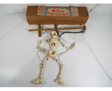 Pelham Puppets - a good quality large Pelham puppet depicting a skeleton in original box. Estimate £40 - £60 - This lot MUST 