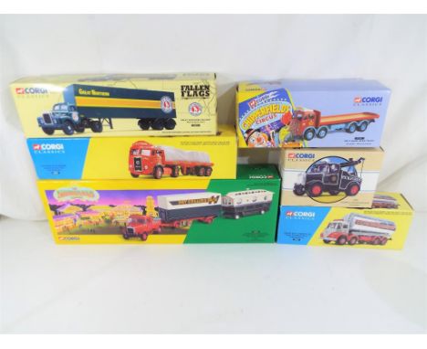Corgi - Six diecast model motor vehicles by Corgi to include # 16502, # 97957, # 52301, # 13701, # 97368 and similar. All mod