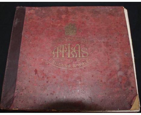 An 1895 The Times Atlas of the world, together with a 1922 Ordnance Survey Atlas of England & Wales. (2)