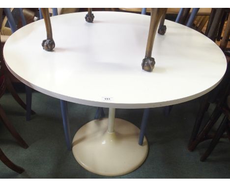 A mid-Century circular table, 99cm diameter Condition Report: Available upon request