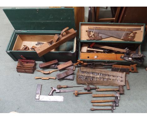 Two joiners boxes and tools (2) Condition Report: Available upon request