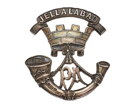 The Prince Albert's (Somersetshire Light Infantry) 1909 Birmingham hallmarked silver Officer cap badge. Fine die-cast smaller