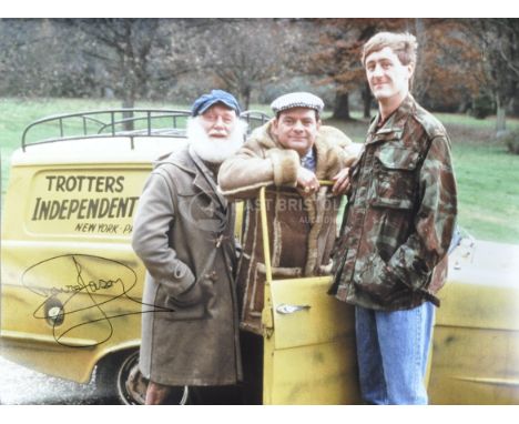 Only Fools &amp; Horses - Sir David Jason - autographed large format 16x12" colour photograph showing Del, Rodney &amp; Uncle