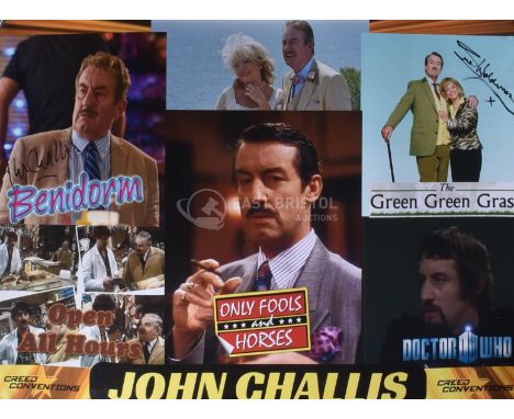 Estate Of John Challis - Only Fools & Horses - Challis' personally owned and used event / convention banner. Dual autographed