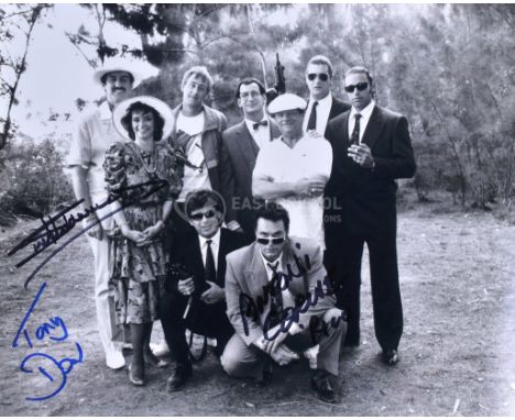 Only Fools &amp; Horses - Miami Twice (1991 two-part Christmas special) - triple autographed 8x10" photograph signed by: Sue 