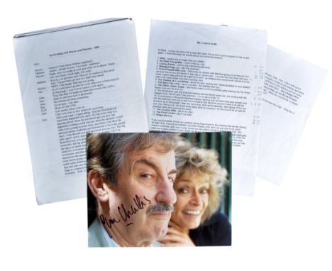 Estate Of John Challis - Only Fools & Horses - An Evening With Boycie & Marlene - Challis' personally owned and used script, 