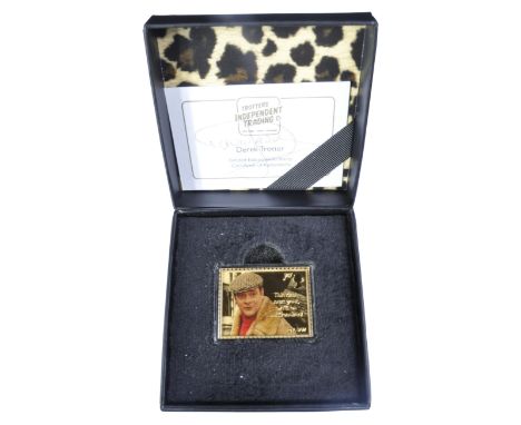 Only Fools &amp; Horses - Royal Mail - a limited edition commemorative gold plated stamp featuring Del Boy along with a quote