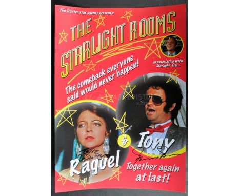 Only Fools &amp; Horses - The Starlight Rooms - a dual signed poster featuring a photograph of Tony Angelino and Raquel from 