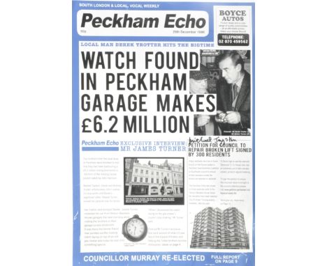 From the collection of Michael Jayston (Raquel's Dad 'James' in Only Fools &amp; Horses) - a 16x12" replica 'Peckham Echo' po