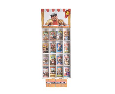 Only Fools &amp; Horses - an original 1990s in-store shop display stand for Only Fools &amp; Horses VHS tapes. Comprising a p