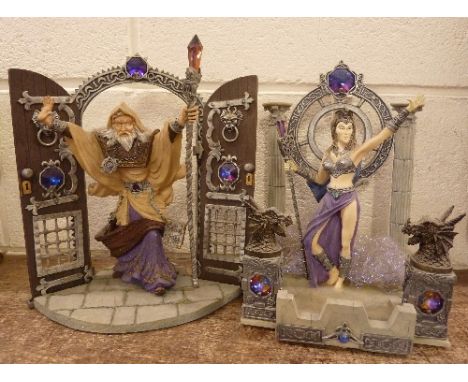 A pair of Myth and Magic figures