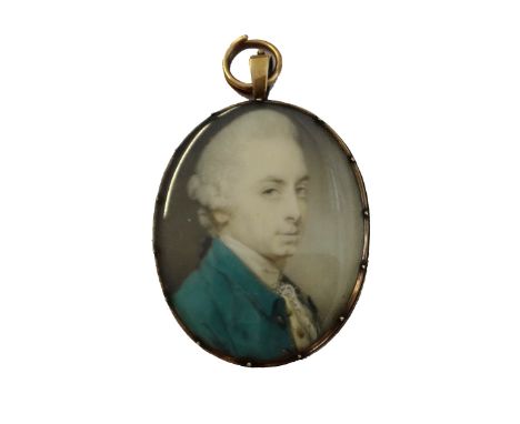 Attributed to Jeremiah Meyer RA (1735-1789), portrait miniature on ivory of a gentleman, a member of the Richardson family, c