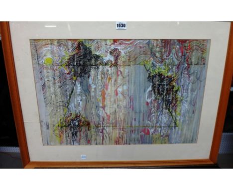 Leslie Hurry (1909-1978), Abstract, mixed media, signed and dated '70, 37cm x 56.5cm. DDS