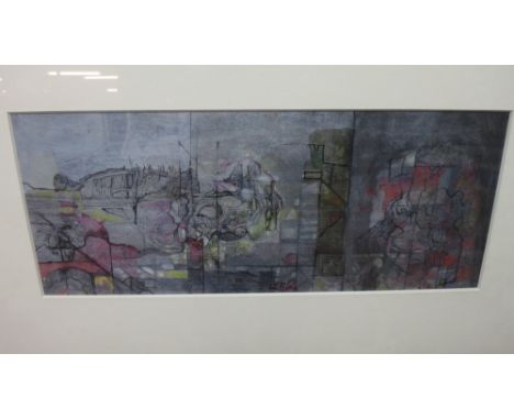 Leslie Hurry (1909-1978), Abstract, mixed media, 15cm x 37.5cm. DDS