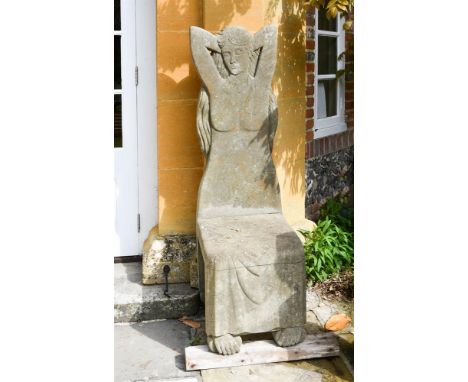 λ SIMON VERITY (born 1945), A FIGURAL GARDEN CHAIRIn the form of a stylised woman143cm high, 46cm wide, 53cm deepProvenance: 