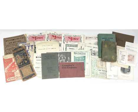 Motoring History - The Automobile Handbook 1908; The Royal Automobile Club Journal 1908 No.XVI; three copies of The Motor mag