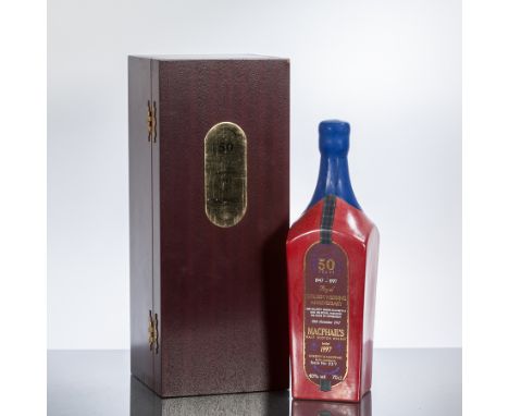 MACPHAIL'S ROYAL 50th WEDDING ANNIVERSARY 
Malt Scotch whisky by Gordon & MacPhail, bottle no. 337. 70cl, 40% volume, in wood