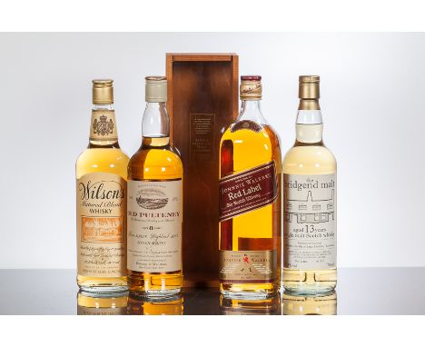 OLD PULTENEY 8 YEAR OLD
Single Highland malt whisky. Bottled by Gordon & MacPhail. 70cl, 40% volume.
THE BRIDGEND MALT 13 YEA