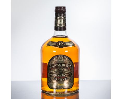 CHIVAS BROTHERS 12 YEAR OLD
Blended Scotch Whisky, labelled HKDNP. 3.78 L, 43° GL.
 CONDITION REPORT: Good. Viewing recommend