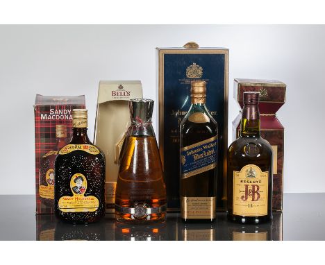 JOHNNIE WALKER BLUE LABEL
Blended Scotch Whisky. Bottle No. B 11653 JW. 70cl, 40% volume, in presentation box.
SANDY MACDONAL