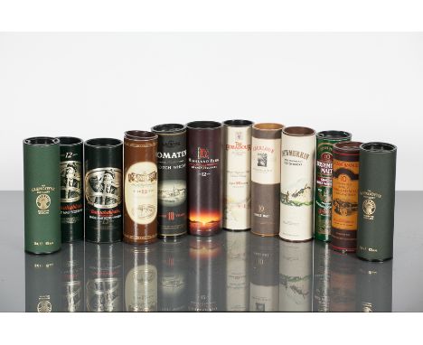 TUBED MINIATURE SELECTION (12)
Inchmurrin N.A.S. (40% vol), Tomatin 10 y/o (40% vol, lsf), Glenmorangie 10 y/o (40% vol), Gle