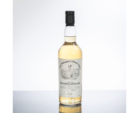 STRATHMILL 15 YEAR OLD MANAGER'S DRAM 
Cask strength Single Speyside Malt Scotch Whisky. Specially selected for Diageo Distil