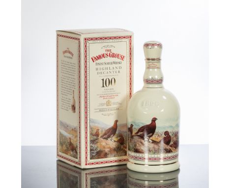 THE FAMOUS GROUSE HIGHLAND DECANTER 100 YEARS
Blended Scotch Whisky. 70cl, 40% volume. Ceramic bottle in carton