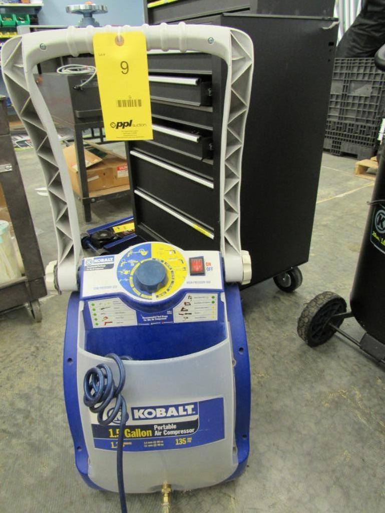Kobalt 1.5 Gallon Portable Air Compressor, 1.3 HP, 135 Max. PSI