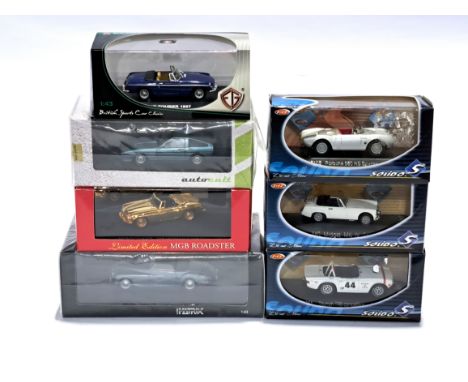 Solido, Autocult, Matrix &amp; similar, a boxed group, to include Autocult TVR Tasmin 280i Coupe, Matrix Bristol 402 DHC, and