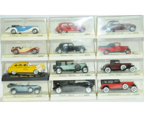 Solido a boxed group of "Age d'or" models to include 4036 Bugatti Royale, 4156 Fiat 525N and others (see photo). Conditions a
