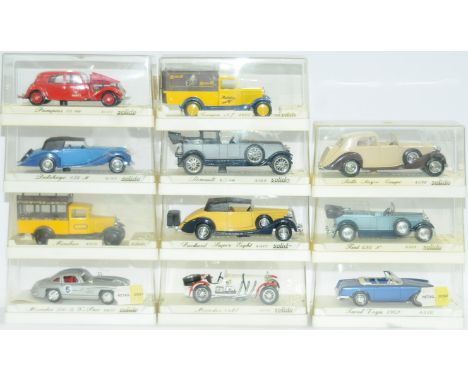 Solido a boxed group of "Age d'or" models to include 4405 Minibus, 4403 Mercedes-Benz 300SL and others (see photo). Condition