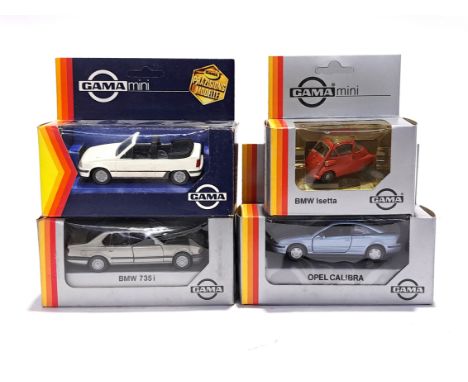Gama Mini (Germany), a boxed group, to include BMW Isetta, and others. See photos. Although unchecked for completeness, condi