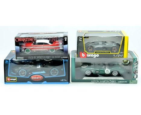 Shelby Collectibles, Bburago &amp; similar a boxed group of larger scale models (see photo). Conditions appear to be Excellen