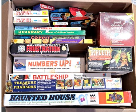 Palitoy, Denys Fisher, Parker &amp; similar, a group of vintage board games, magic sets and jigsaws, to include Haunted House