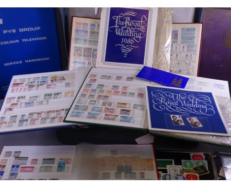 BRITISH &amp; WORLD STAMPS in six semi/part filled volumes, in mint and cancelled early to present compilations including Cha