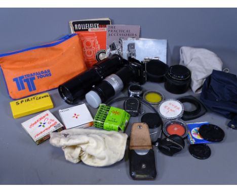 CAMERA LENSES &amp; ACCESSORIES along with vintage camera booklets