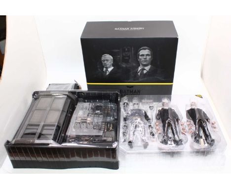 A Hot Toys 1/6 scale action figure set No. MMS 236 Batman Armory 'The Dark Knight Trilogy' (appears complete, a very clean an