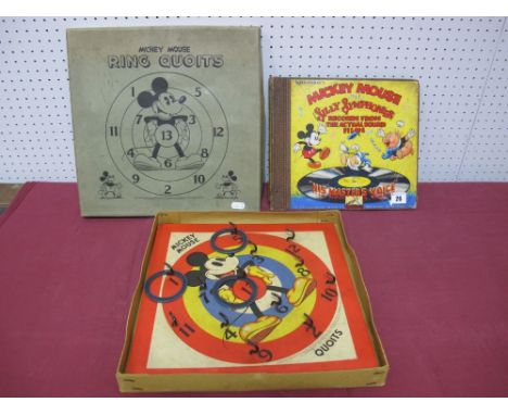 Mickey Mouse Ring Quoits Boxed Game (Chad Valley, 1930s).