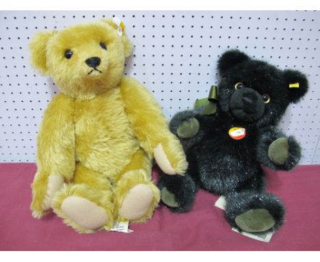 Two Modern Steiff Teddy Bears, Petsy Bear and Classic 1909 Bear, (jointed).