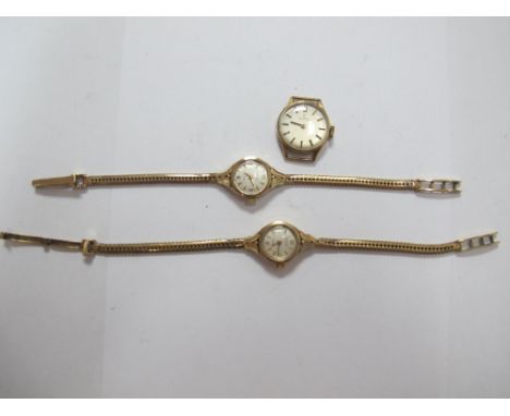 Rotary Maximus; A 9ct Gold Cased Ladies Wristwatch, the dial with Arabic numerals and dagger markers, to integral bracelet; t