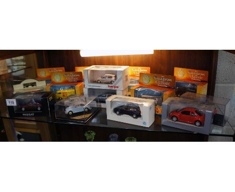 Collection of boxed Volkswagon cars & vans (whole shelf)