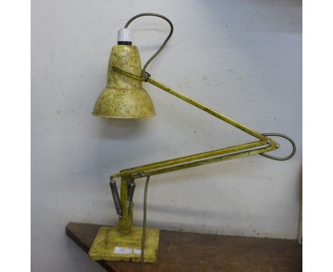 A Herbert Terry &amp; Sons Ltd. mottled effect metal anglepoise desk lamp 