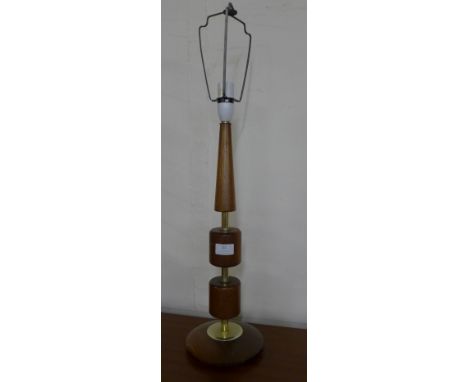 A teak table lamp 